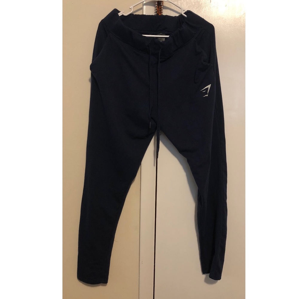 Navy blue- men gymshark ark bottoms